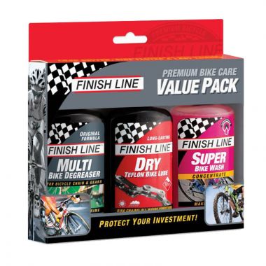 Kit Finish Line Premium Bike Care Value Pack - 3 Modelos